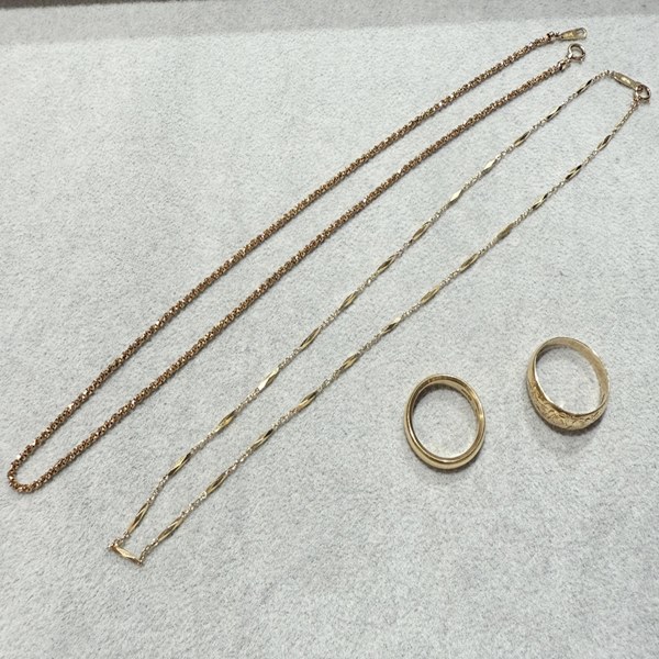 K18ネックレス・リング、750刻印ネックレス アクセサリーのお買取金額ご紹介！