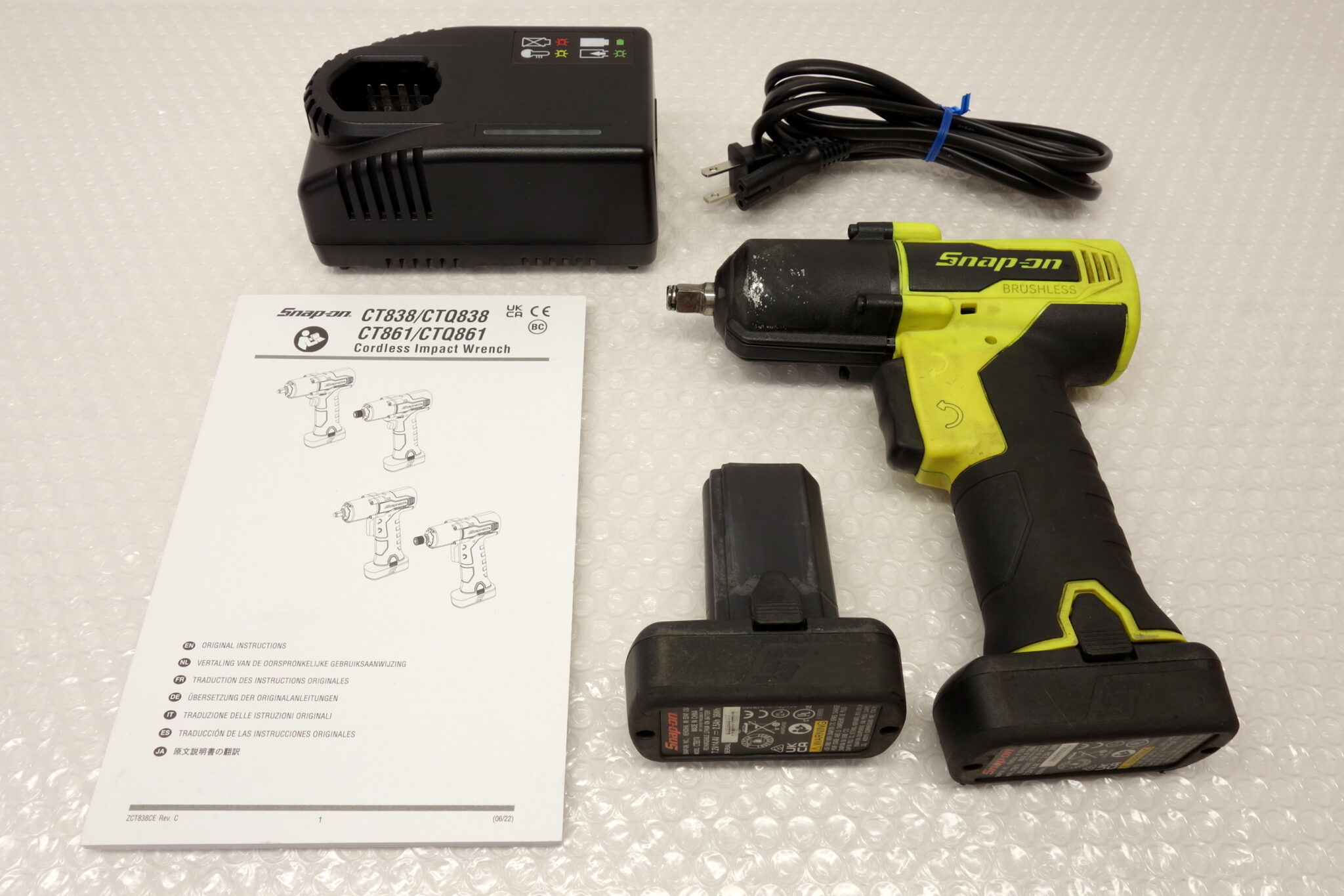 【 Snap-on  14.4V 3/8インパクトレンチ CT861HVDB 】買取させていただきました！