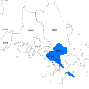 柳井市・平生町・田布施町地図