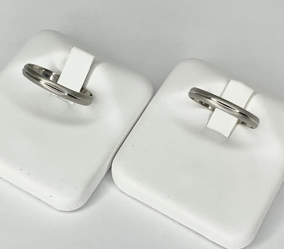 【高く売る方法】Pt900 リング2点 (1.59g) (1.51g)の買取価格