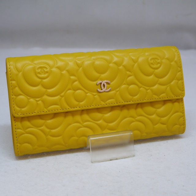 CHANEL カメリア 長財布買取しました。【リサイクルマート東海店】