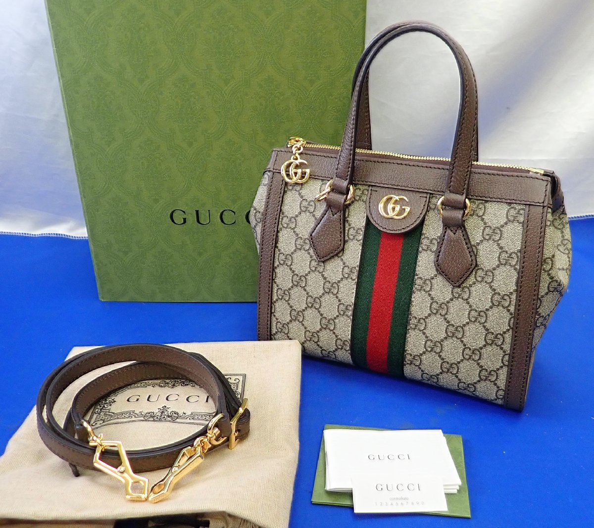 【高く売る方法】GUCCIグッチオフィディアGG スモール トートバッグ5475512WAYショルダーハンドバッグの買取価格
