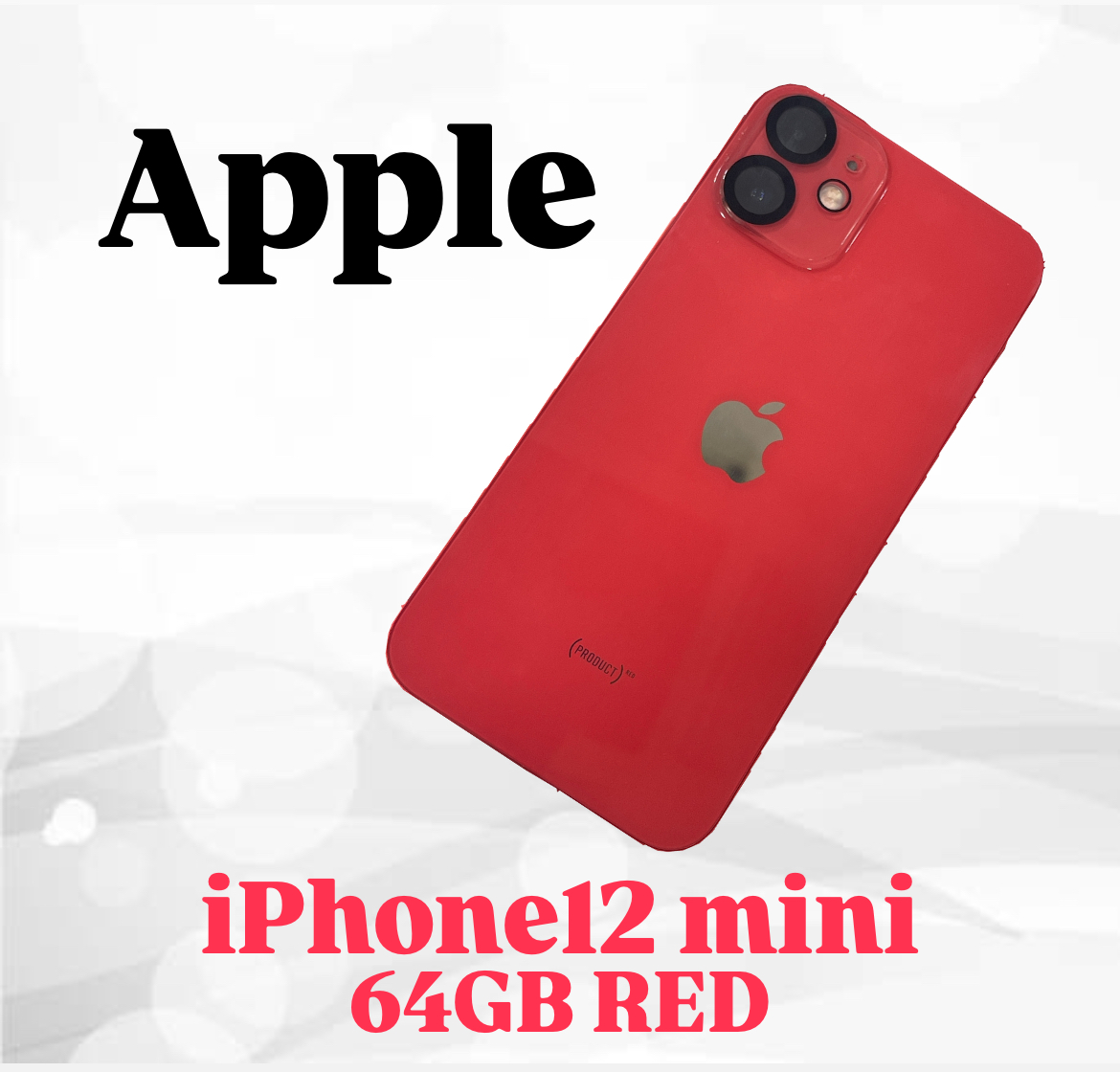 買取実績】iPhone12 mini 64GB RED／社外ディスプレイ／本体のみ