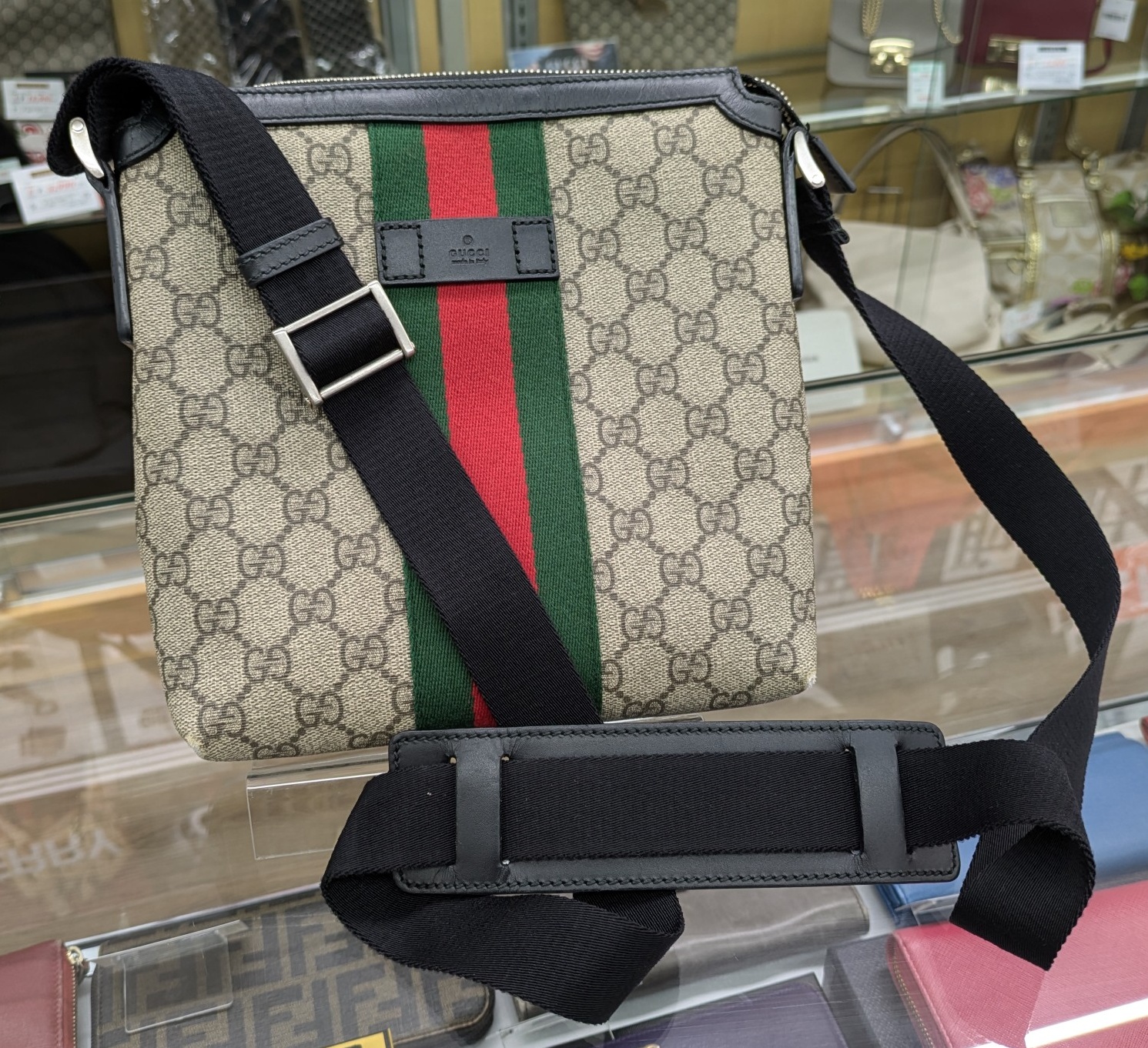 GUCCI GGスプリーム シェリーライン ショルダーバッグ 471454