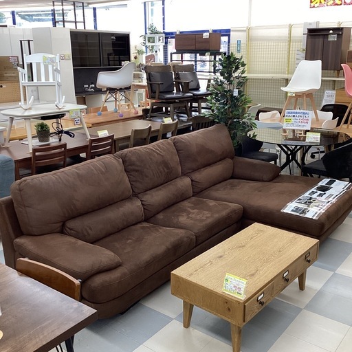 ⭐️春日市⭐️定価198,000円⭐️関家具⭐️RELAX FORM⭐️メーダ⭐️レザーテックス280cm特大カウチソファ⭐️をお買取り致しました。