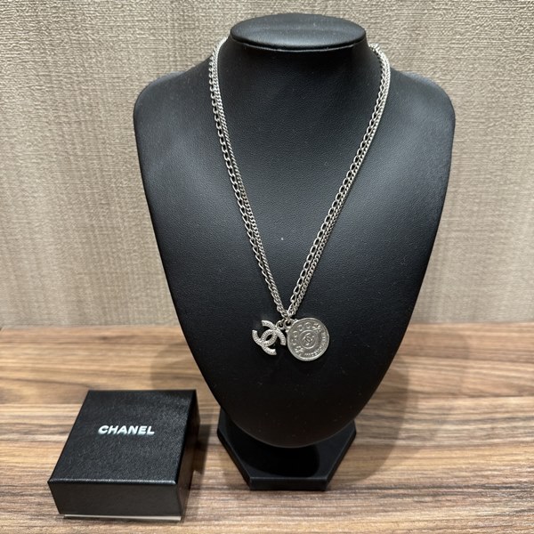 シャネル シルバーカラー ダブルチェーン ネックレスお買取価格のご紹介！