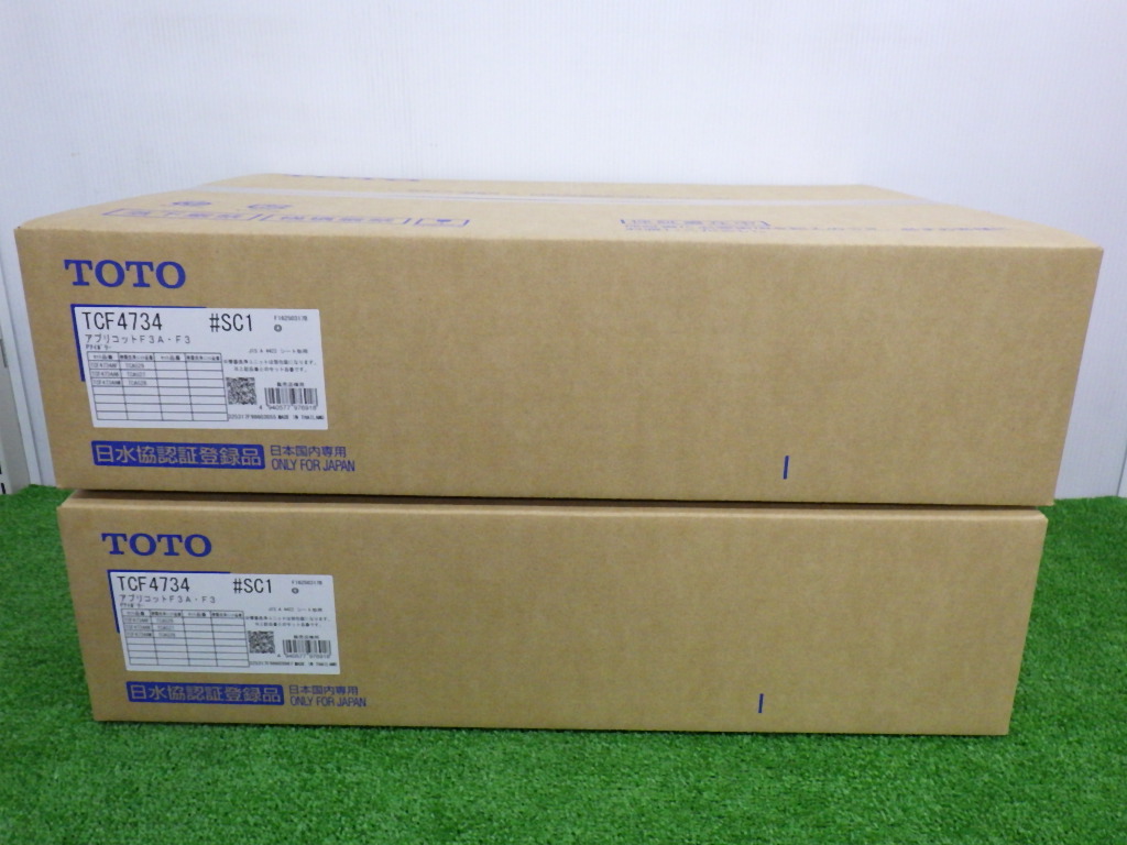 TOTO ウォシュレット TCF4734 温水洗浄便座 アプリコットF3A F3 #SC1 1点￥65000円 計2点￥130000円で買取しました(^ｰ^)!