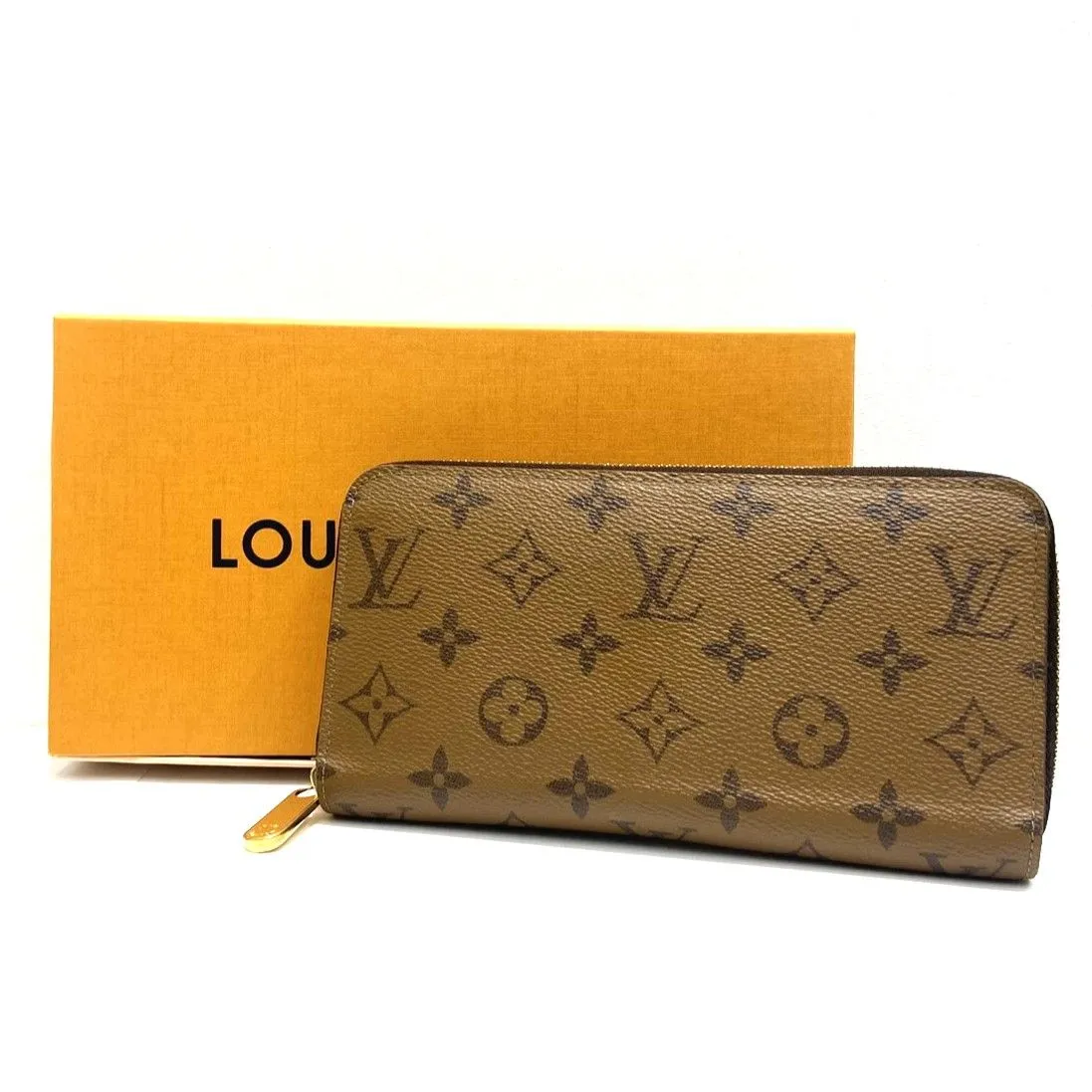 LOUIS VUITTON ルイヴィトン モノグラム リバース M82444 長財布 ジッピーウォレット レザー レディース ブラウン 中古をお買取りしました！