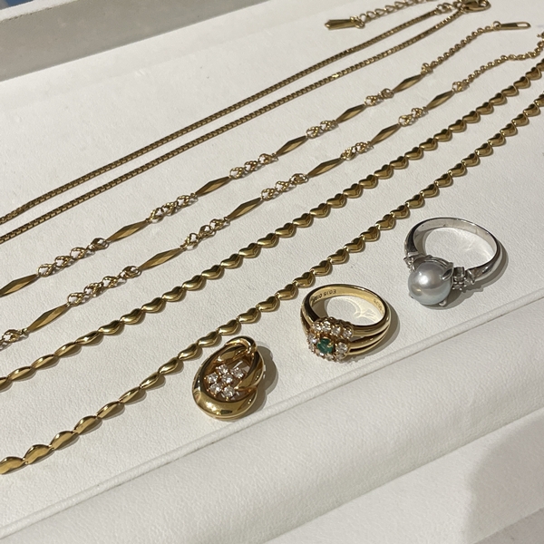 K18 ネックレス・リング,Pt900　パールリング 静岡市 貴金属買取