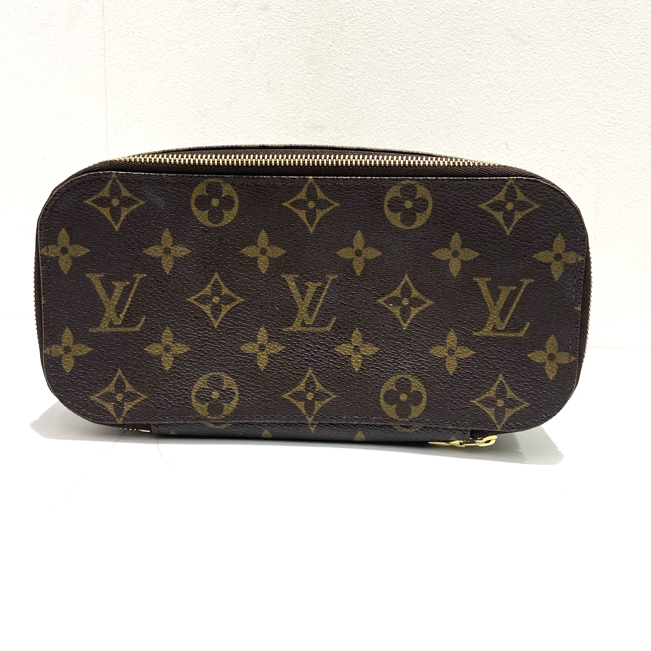 LOUIS VUITTON ルイヴィトン モノグラム トゥルース ブラシュ GM コスメポーチ M47505 ブラウン 化粧ポーチ メイク入れ レディース 中古をお買取りしました！