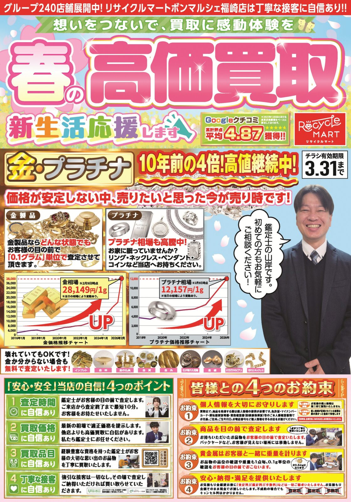 🌸新生活応援！3月の特別買取情報のお知らせ🌸 - リサイクル＆買取専門