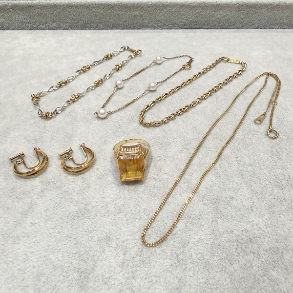 K18リング、pt900ダイヤイヤリング、pt850ネックレス買取金額ご紹介