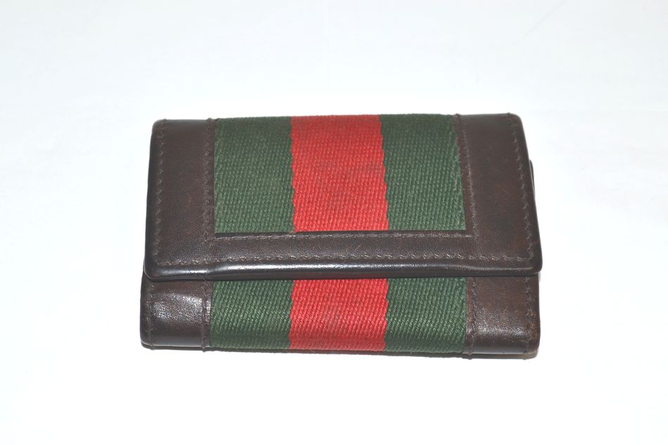 半田店 中古 GUCCI 6連 キーケース シェリーライン レザー キャンパス ブラウン系 茶系 鍵入れ キーフック グッチ メンズ レディース 男女兼用 USED品 買取させて頂きました。