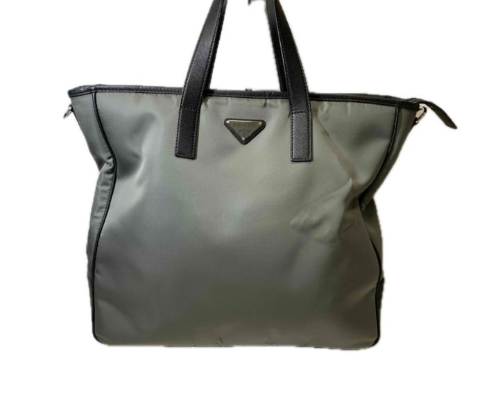 PRADA プラダ 　TESSUTO+SAFFIANO　サファアーノ×テスート　 トートバッグ