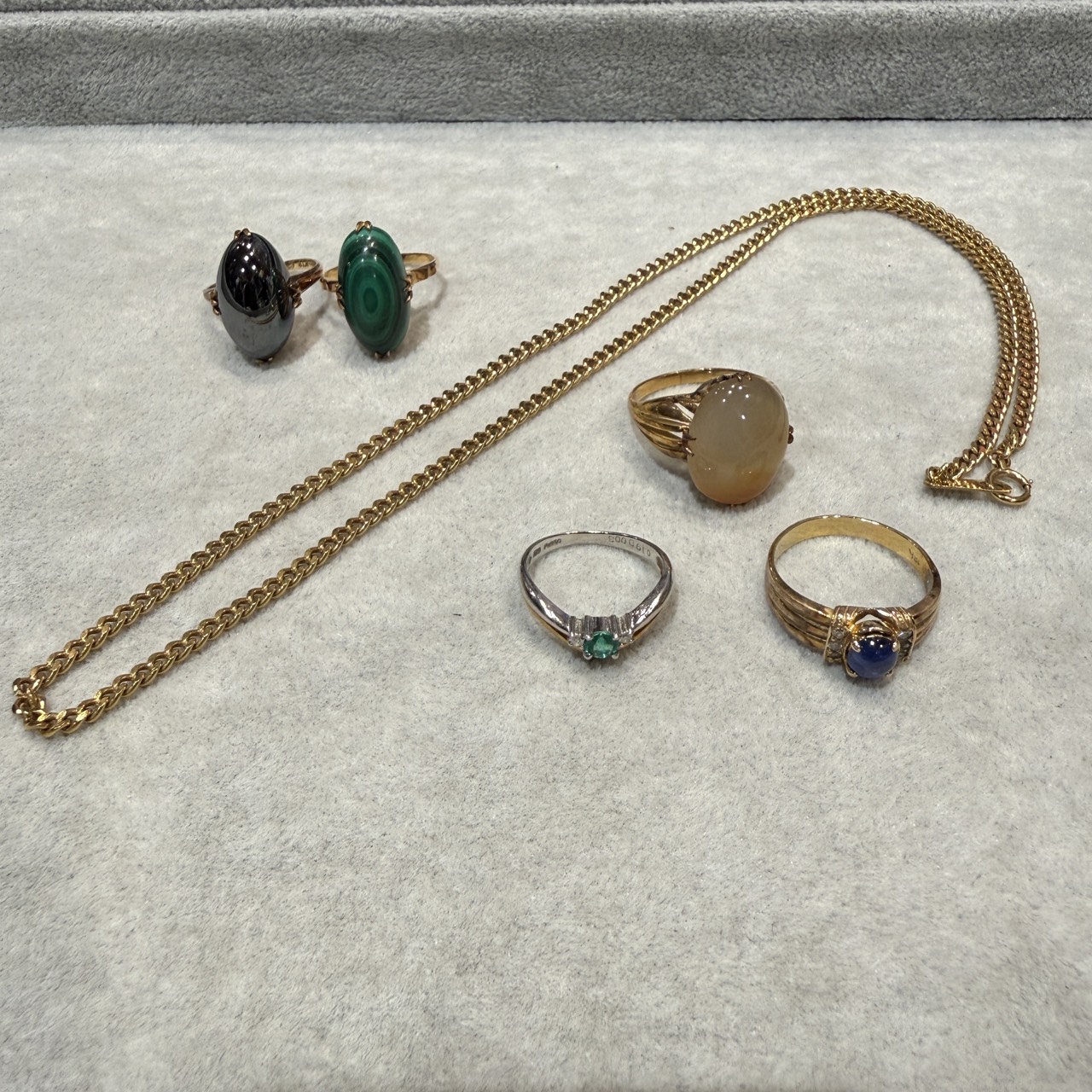 K18金リング、K18ネックレス、K18pt900コンビ指輪買取金額ご紹介！