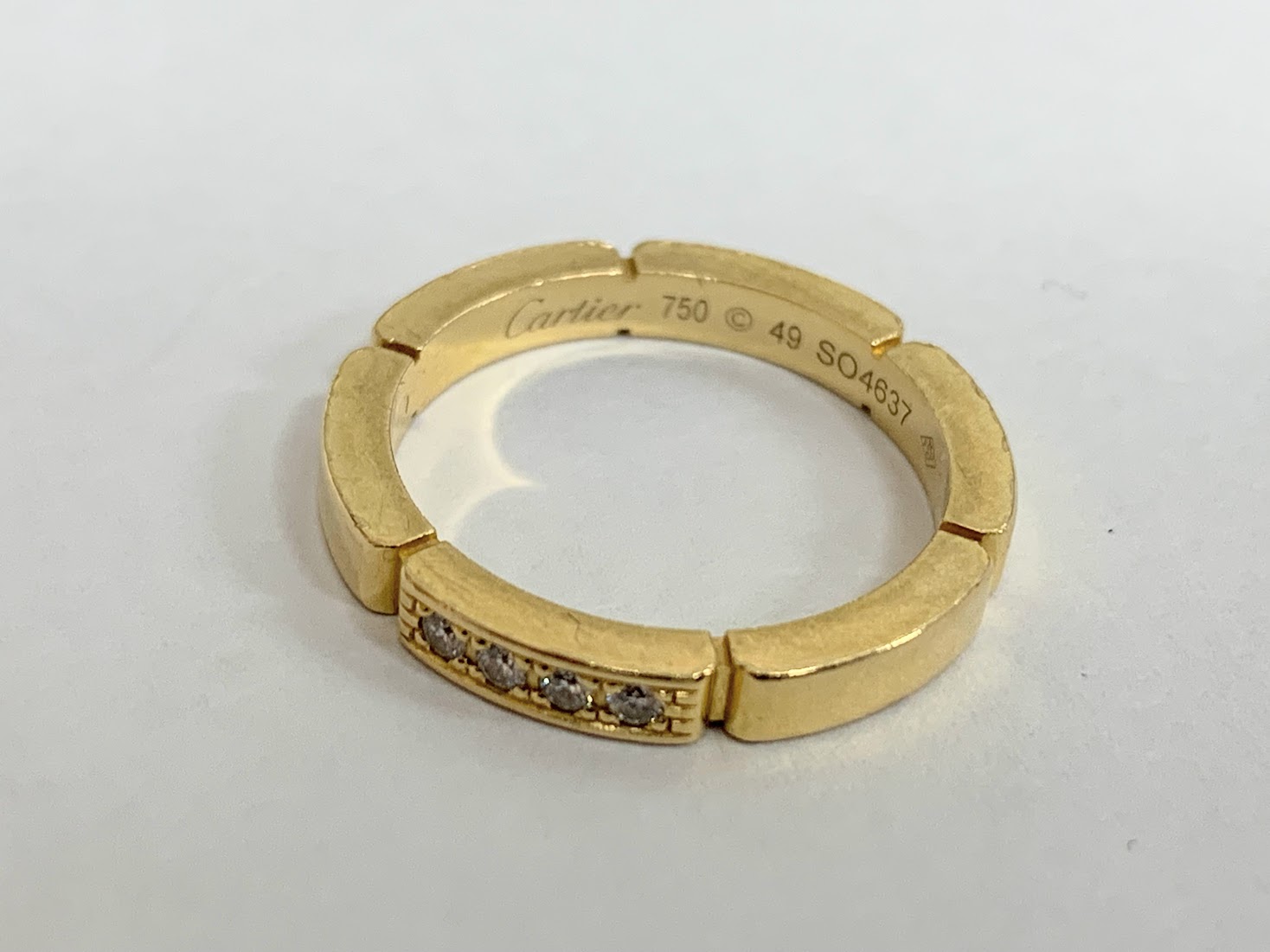 【高く売る方法】750 Cartier リング マイヨンパンテール (3.90g)の買取価格