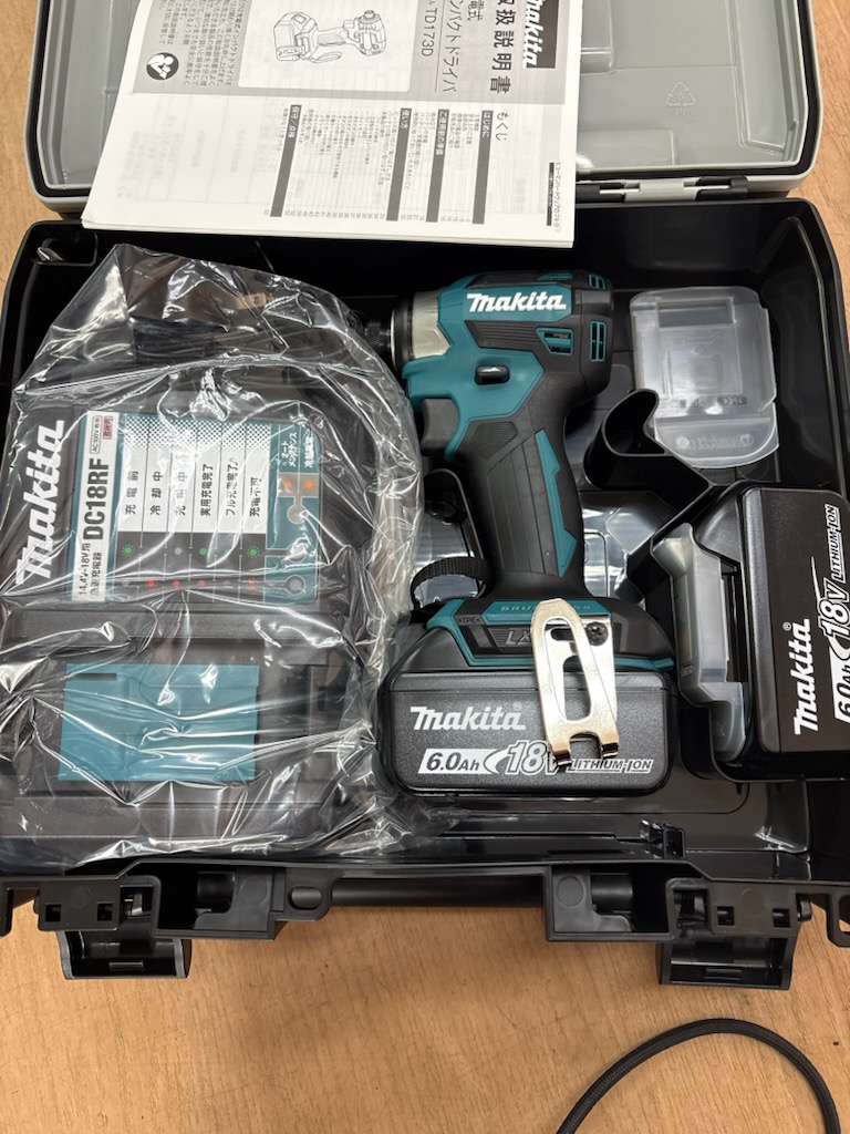 マキタ makita TD173DRGX　バッテリー付き　BL1860B　を 買取させていただきました
