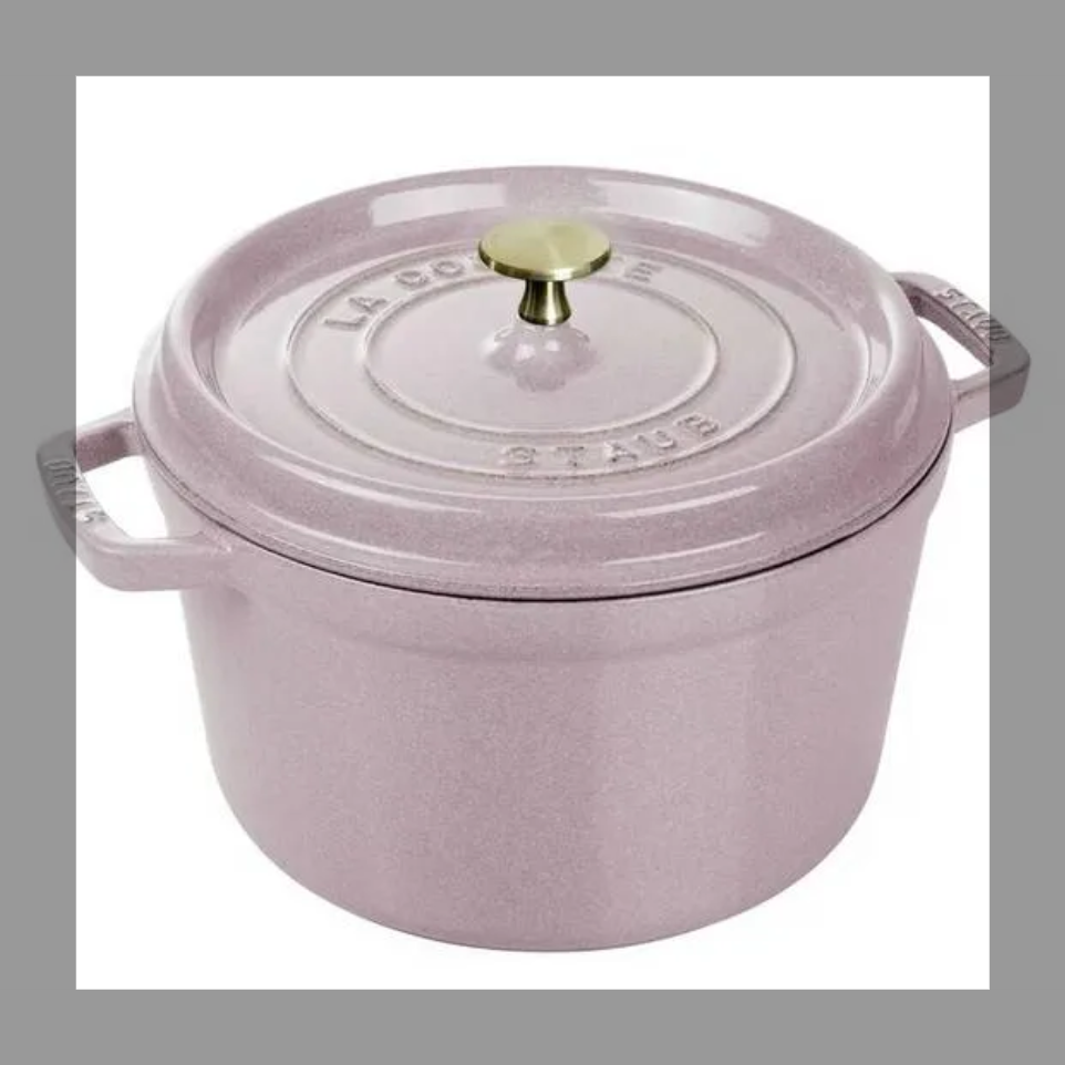 STAUB グランドココット ラウンド シフォンローズ 24 cm ストウブ グランドココット 24cm シフォンローズ ノブミトン付