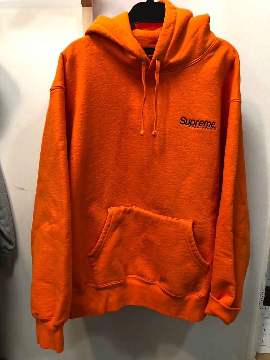 ◆Supreme/シュプリーム/RN101837/ワールドワイド/ロゴパーカー/オレンジ/Mサイズ　お譲りいただきましたのでご紹介いたします！