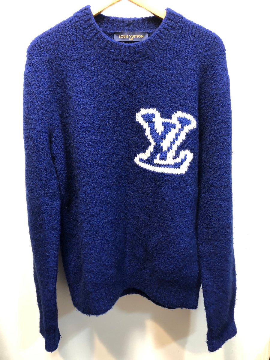 ◇Louis Vuitton/ルイヴィトン/ニット/インタルシアクルーネック/LV