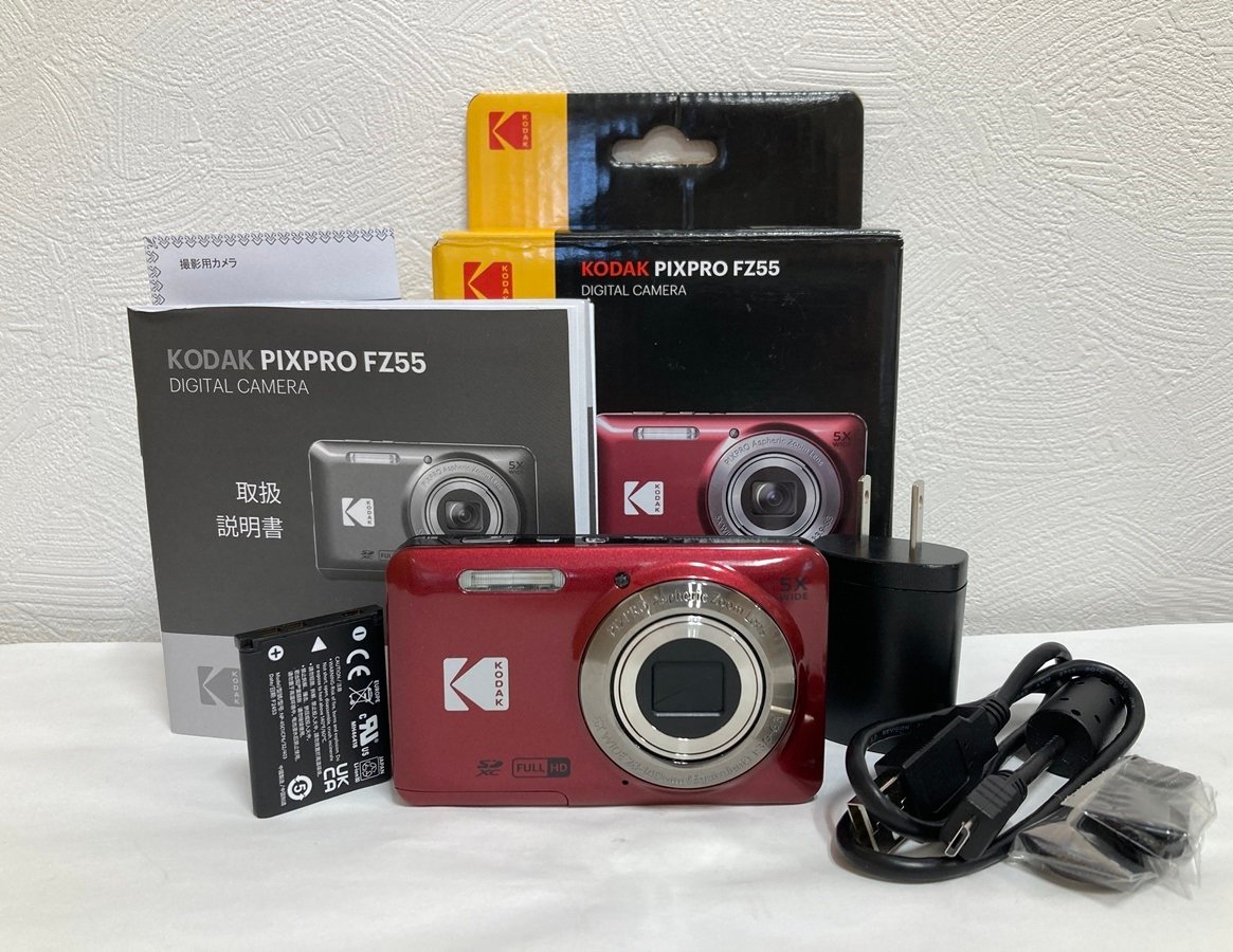 KODAK コダック　PIXPRO FZ55 コンパクトデジタルカメラ レッド