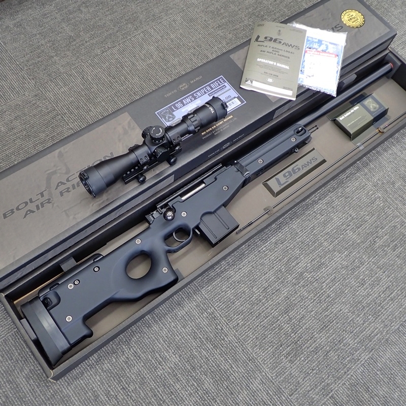 東京マルイ L96 AWS ブラックストック エアガン ＋ ノーベルアームズ