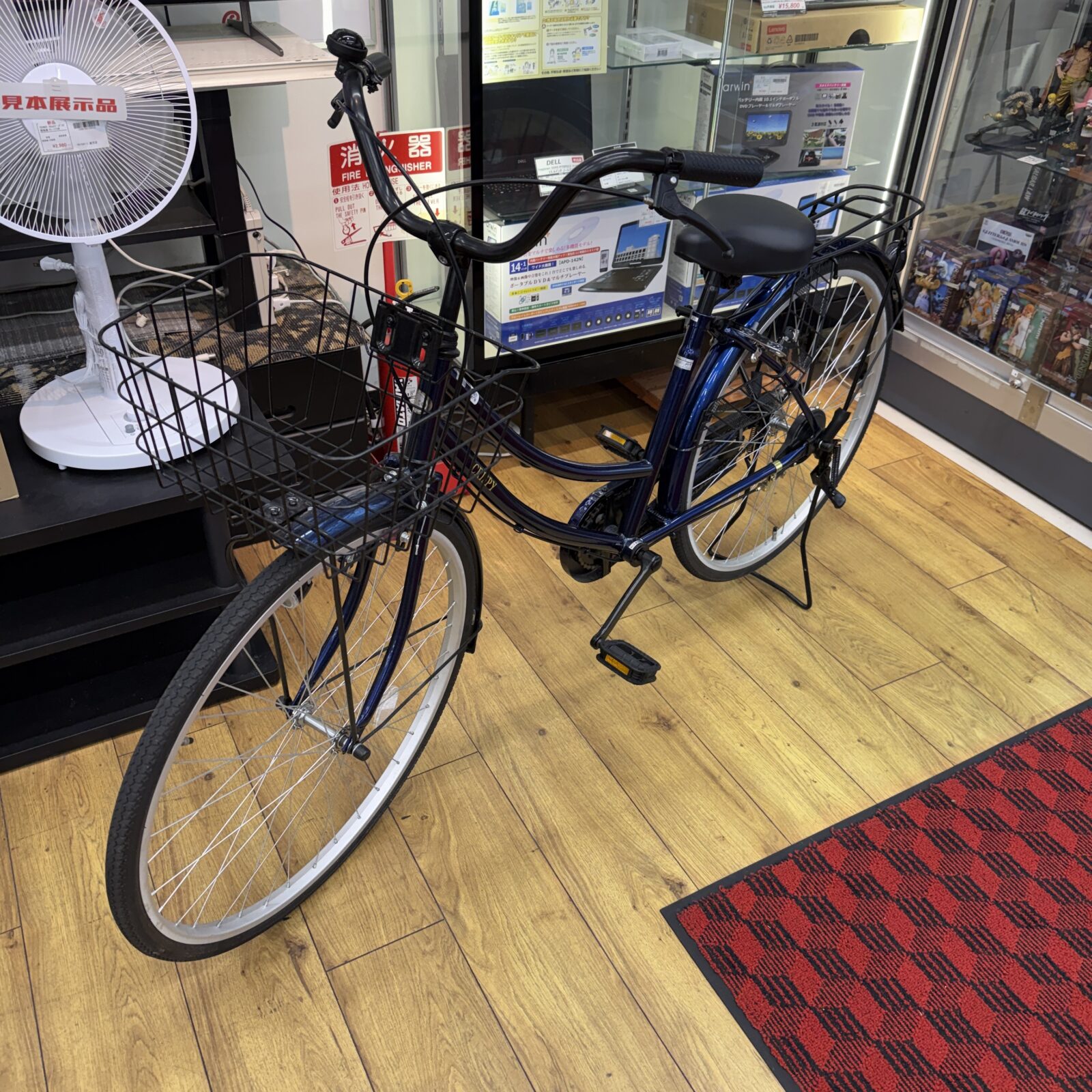 買取★CRISPY 軽快自転車 26インチ ネイビー