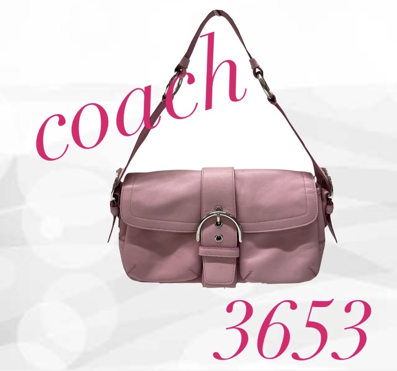 【高価買取】COACH レザー ショルダーバッグ 3653をお買取りしました｜サンポート鹿嶋店