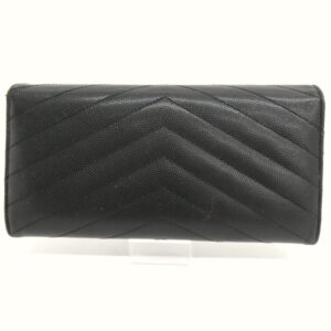 YVES SAINT LAURENT イヴサンローラン Vステッチ キャビアスキン 長