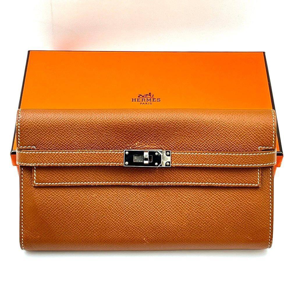 【HERMES エルメス エプソン レザー ケリー ウォレット ロング C刻印】お売りいただきました！