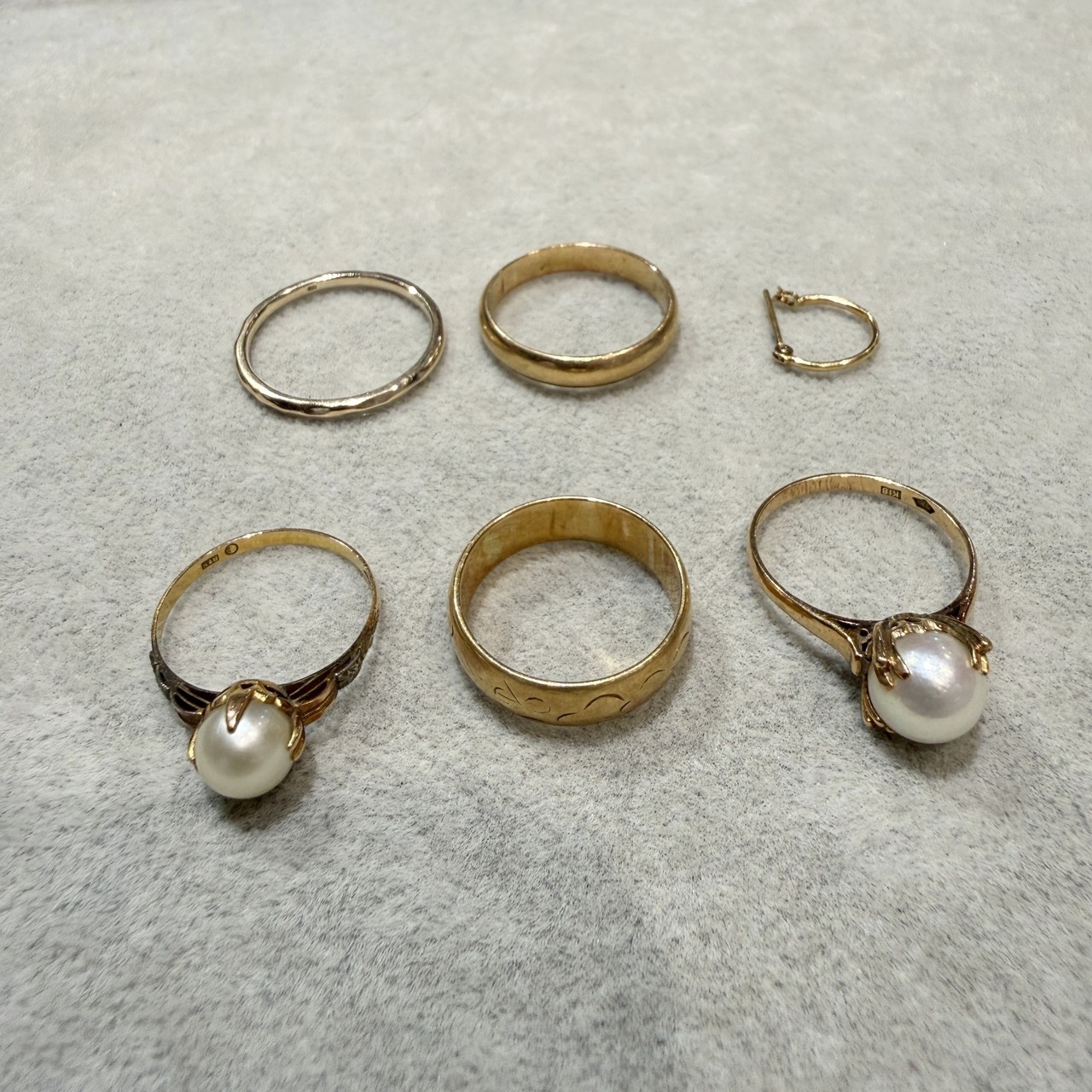 K18（18金）リング、パールリング、片方ピアスなど貴金属をお買取！