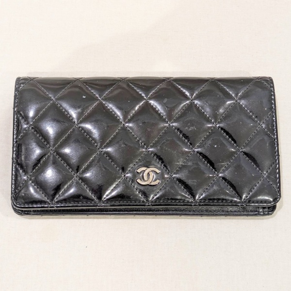 CHANEL シャネル マトラッセ パテントレザー 長財布 をお買い取りいたしました♪
