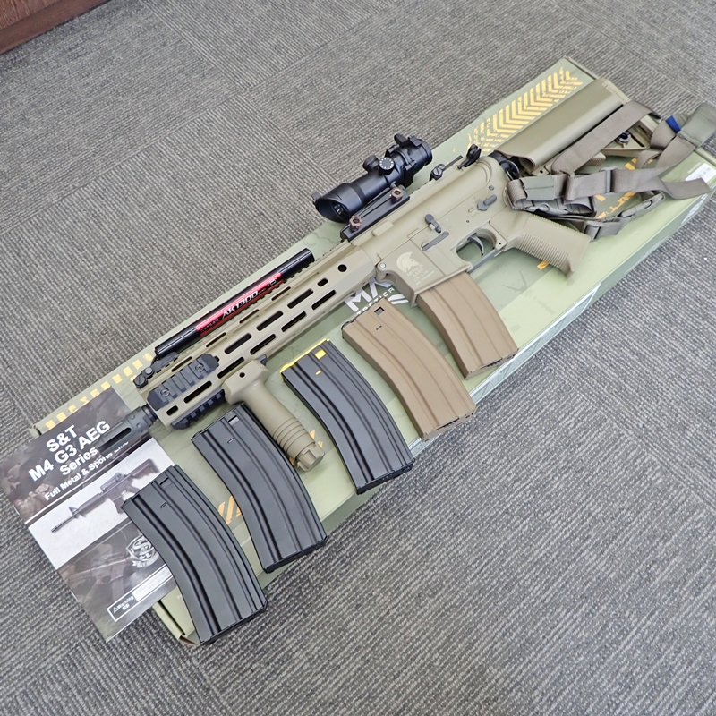 Ｓ＆Ｔ M4 URX4 M-LOK 11.5 チャレンジャーライン G3 AGE DE 電動ガン