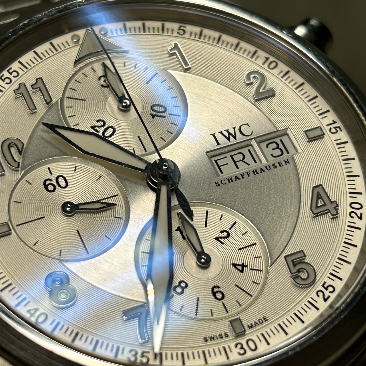 【International Watch Company】IWC パイロット スピットファイア クロノグラフ Ref.371705 腕時計 をご紹介します【浜松市中央区のお客様より高価買取】買取 高額 高価 買取 浜松 磐田 湖西 掛川 豊橋 豊川 袋井市