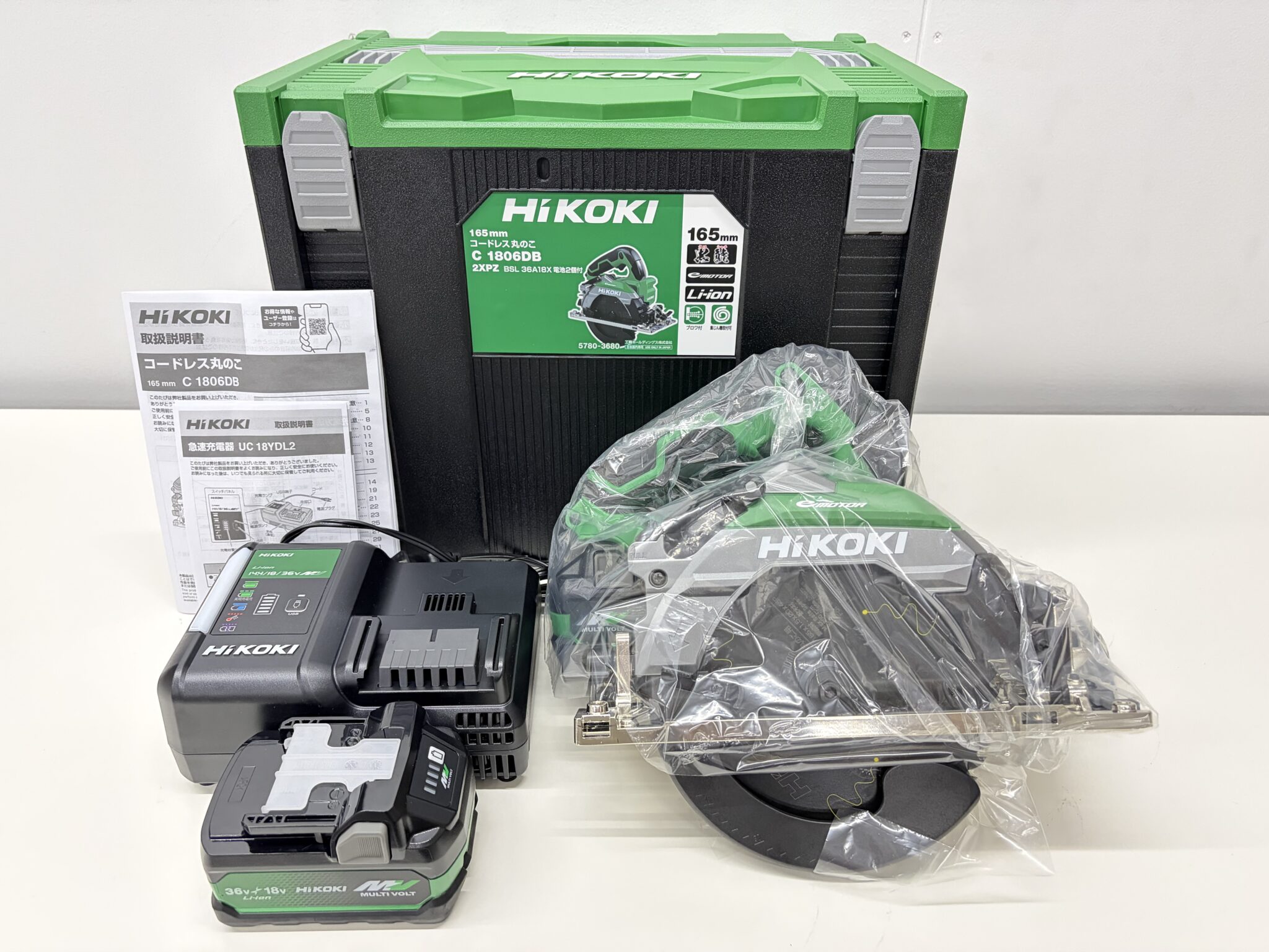 HiKOKI ハイコーキ 165㎜ コードレス丸のこ C 1806DB