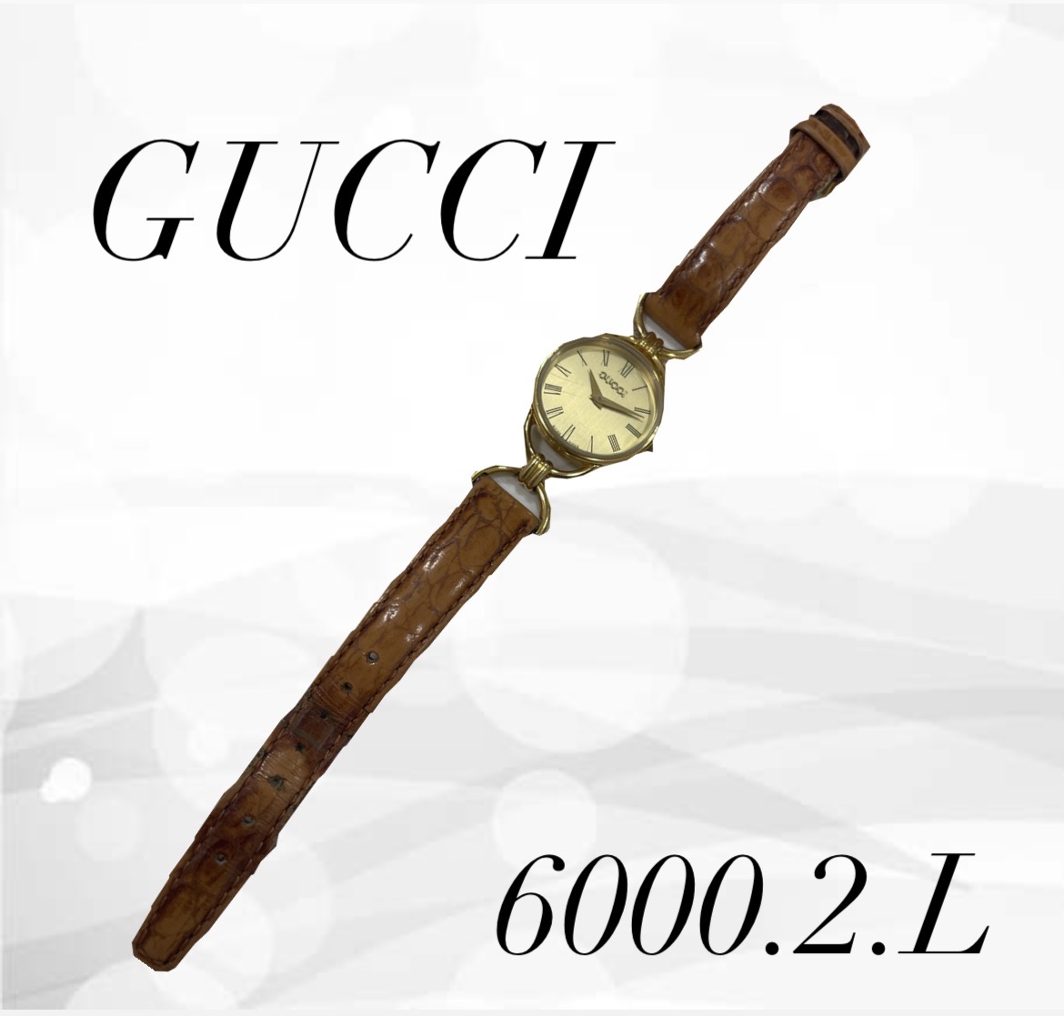【買取実績】GUCCI グッチ 6000.2.L 腕時計を買取！ブランド時計の買取ならリサイクルマート パルナ稲敷店