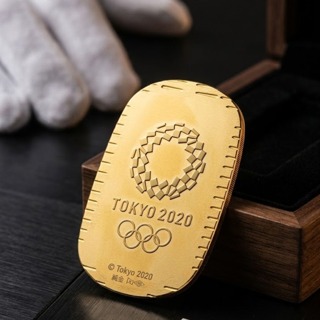 加須・久喜エリアで東京2020オリンピック純金小判を高価買取するリサイクルマートフォレオ菖蒲店