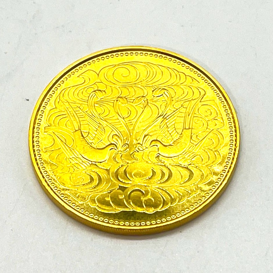 天皇陛下御在位60年10万円金貨をお買取りしました！金相場再び上昇傾向の今、記念金貨の買取価格は？