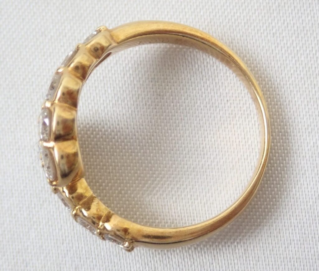 K18 10Pダイヤモンドリング 1.0ct 4.09g 買取実績