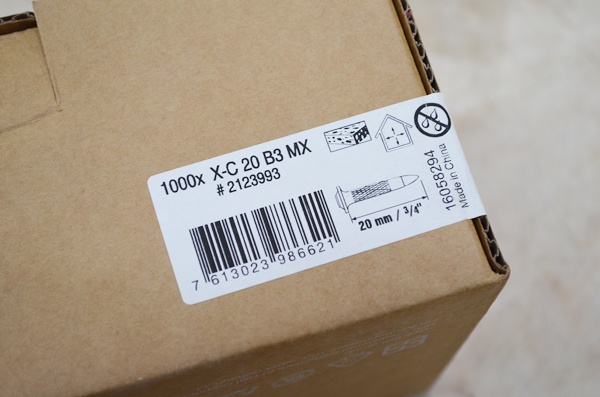 未使用品 HILTI ヒルティ コンクリート用ネイル X-C 20 B3 MX 買取！