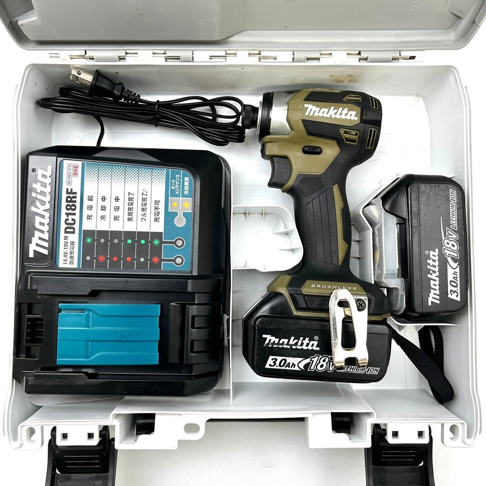 【makita マキタ 18V 充電式インパクトドライバ TD173D バッテリ×2 充電器他付属 中古】お売りいただきました！