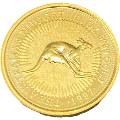 カンガルー金貨1/10ozを買取させていただきました カンガルー金貨1/10ozを買取させていただきました