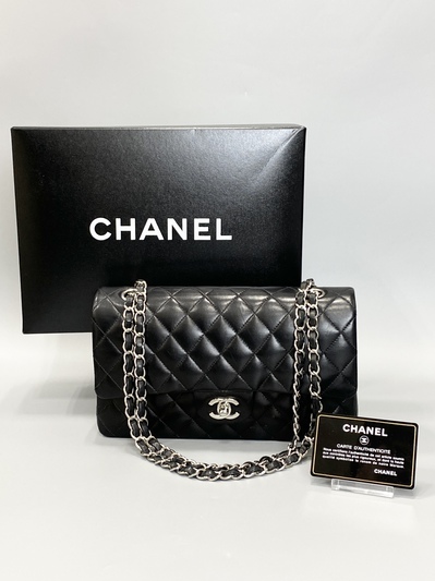 CHANEL マトラッセ 25 ダブルフラップダブルチェーン 1985~1990年頃 ショルダーバッグ ネイビー ゴールド ラムスキン |  MixTHINKS（ミックスシンクス） ｜ ヴィンテージアイテム・中古ブランド品・ブランド古着のセレクトショップ