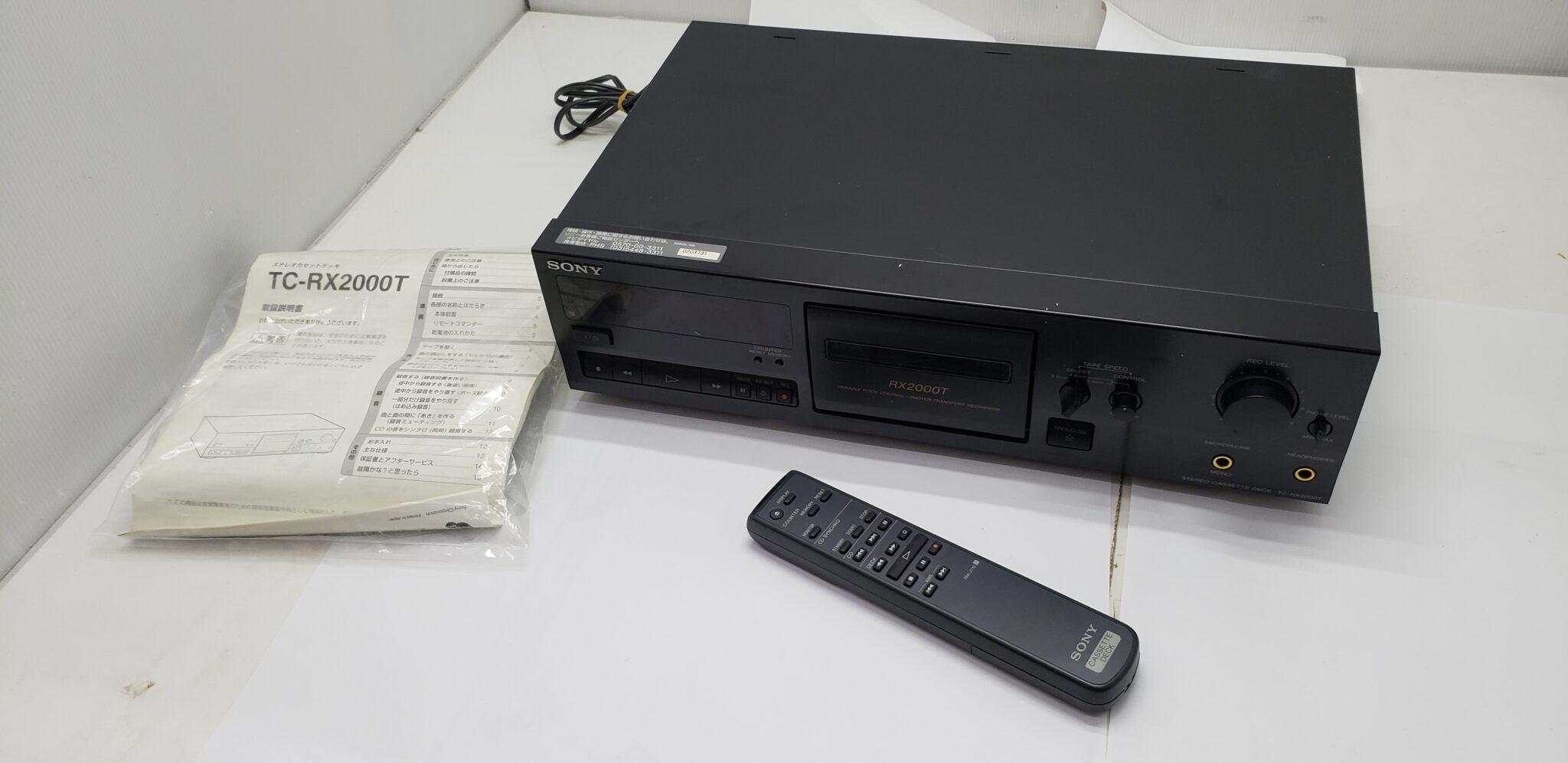 SONY ステレオカセットデッキを買い取らせていただきました