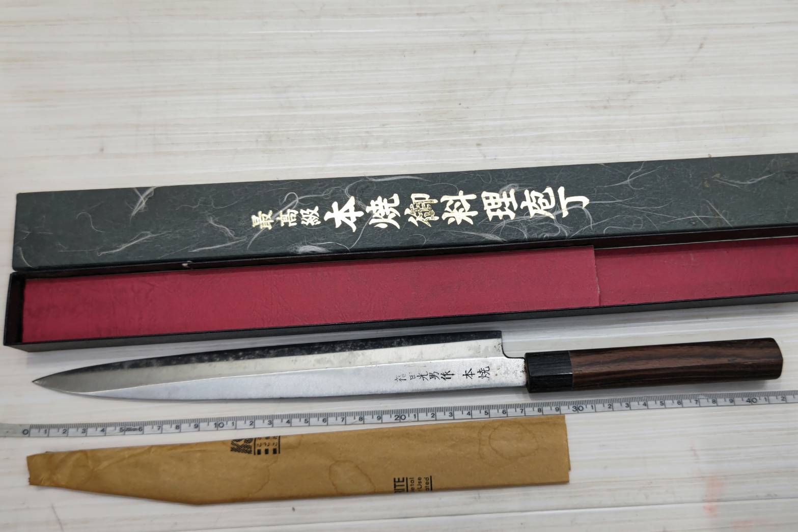 【美品】福田光男作 最高級 本焼御料理包丁 柳刃包丁 美品】福田光男作 最高級 本焼御料理包丁 柳刃包丁 - メルカリ