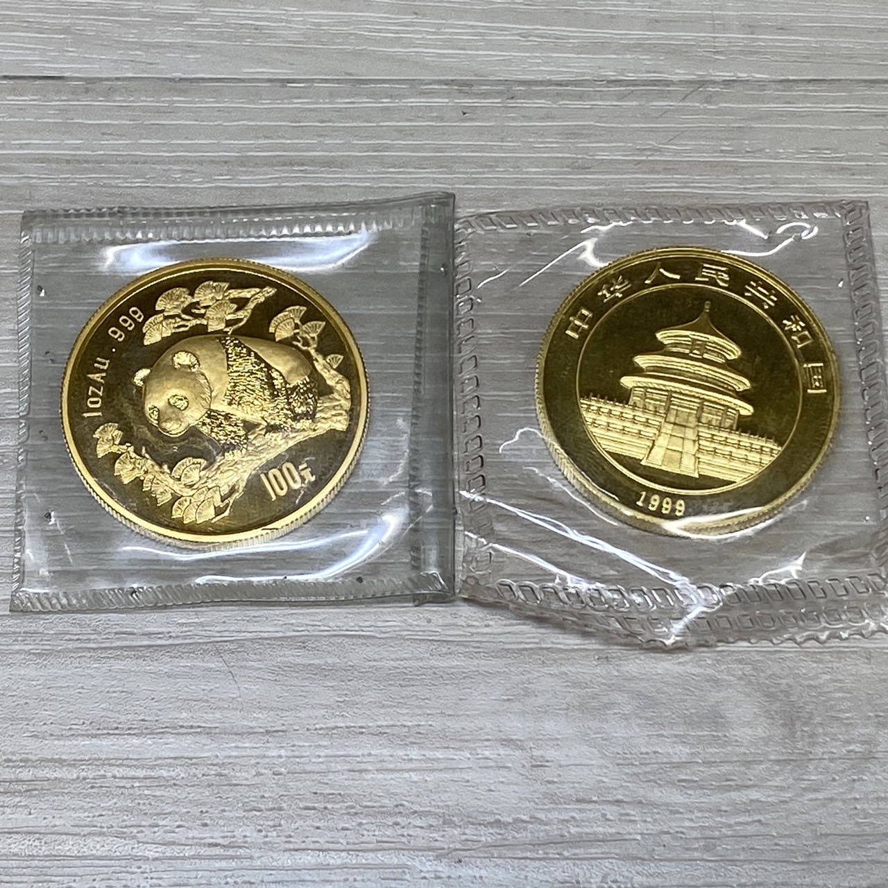 金貨】Au 999 1997年 中国人民銀行発行 1OZ パンダ金貨 の買取価格をご