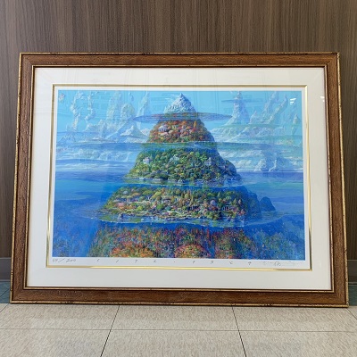 版画】イノウエナオヒサ 多層海麗日2006 ピエゾグラフ の買取