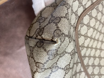 美品✨GUCCI オールドグッチ GGキャンバス レザー ハンドバッグ トート 希少色/美品 グッチ GGキャンバス トート ハンドバッグ レザー