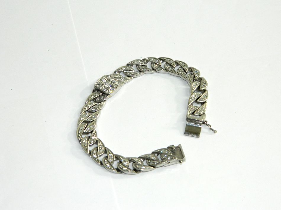 PT900 ダイヤモンド ブレスレット （半田店 貴金属 プラチナ900 PT900 