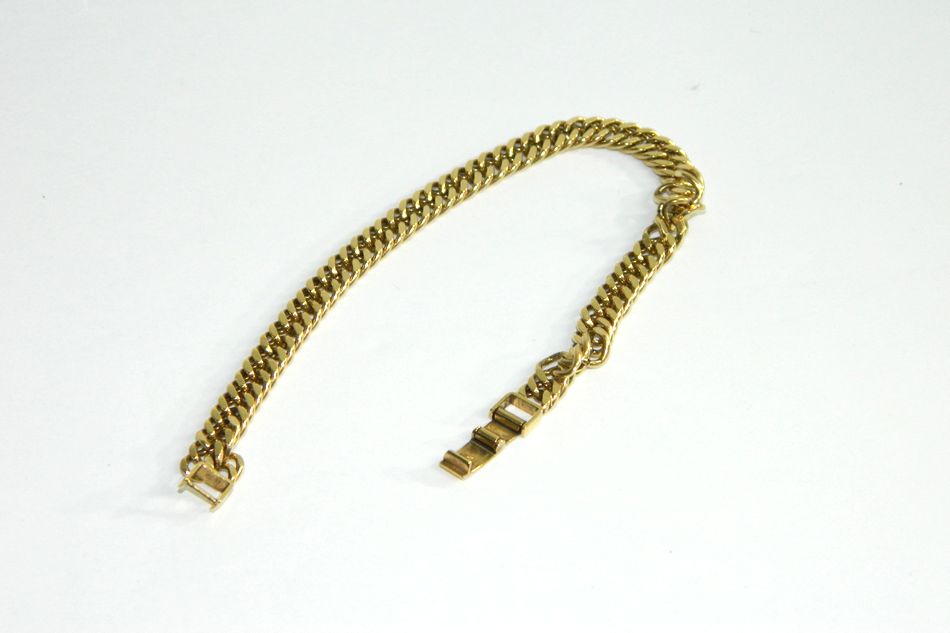 K18 Flexible Diamond Bangle - YG | HANA JEWELS